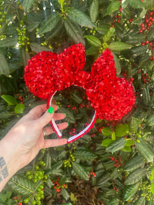 Red Sequin Ears