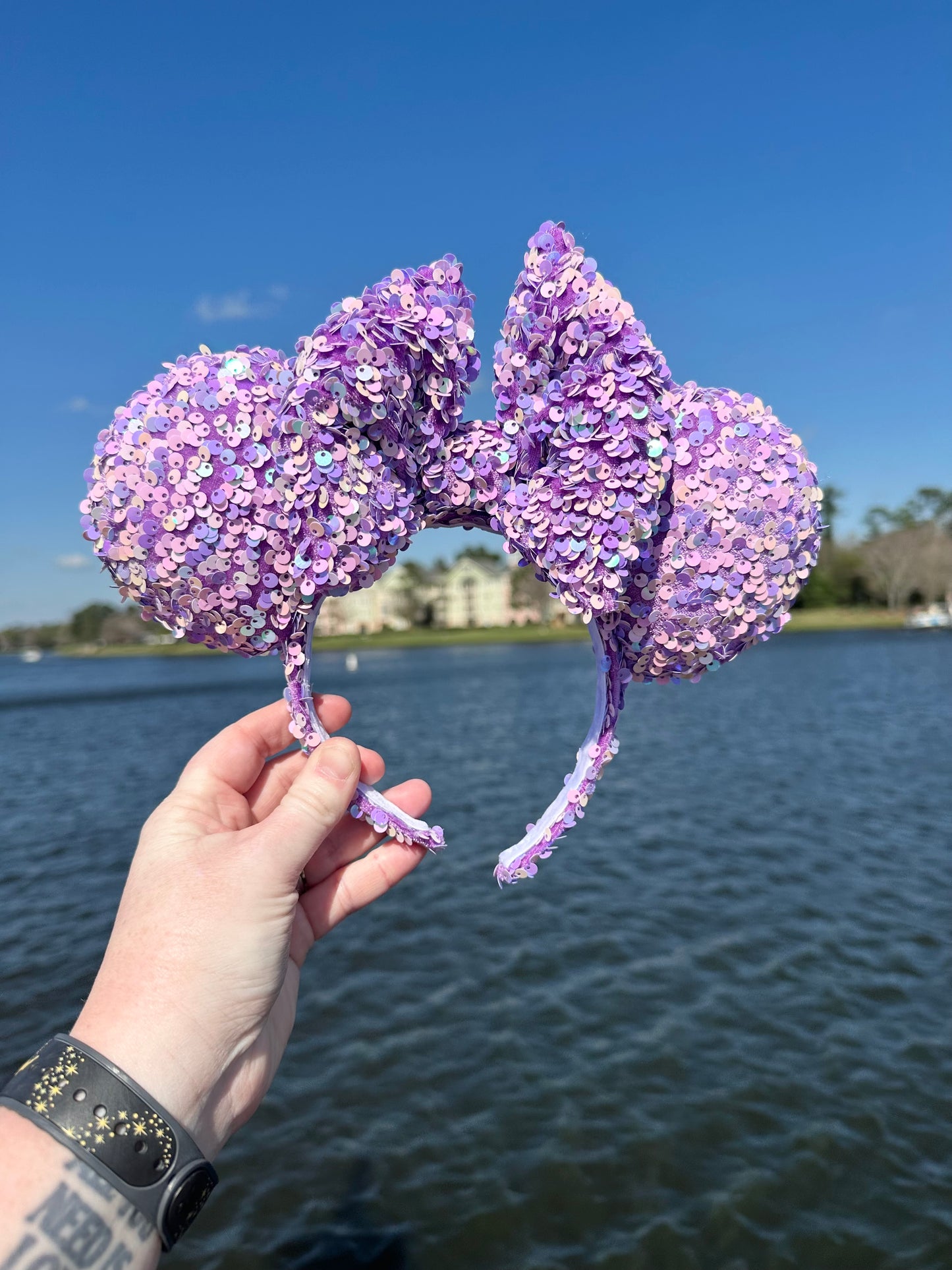 Purple/Pink Sequin Ears