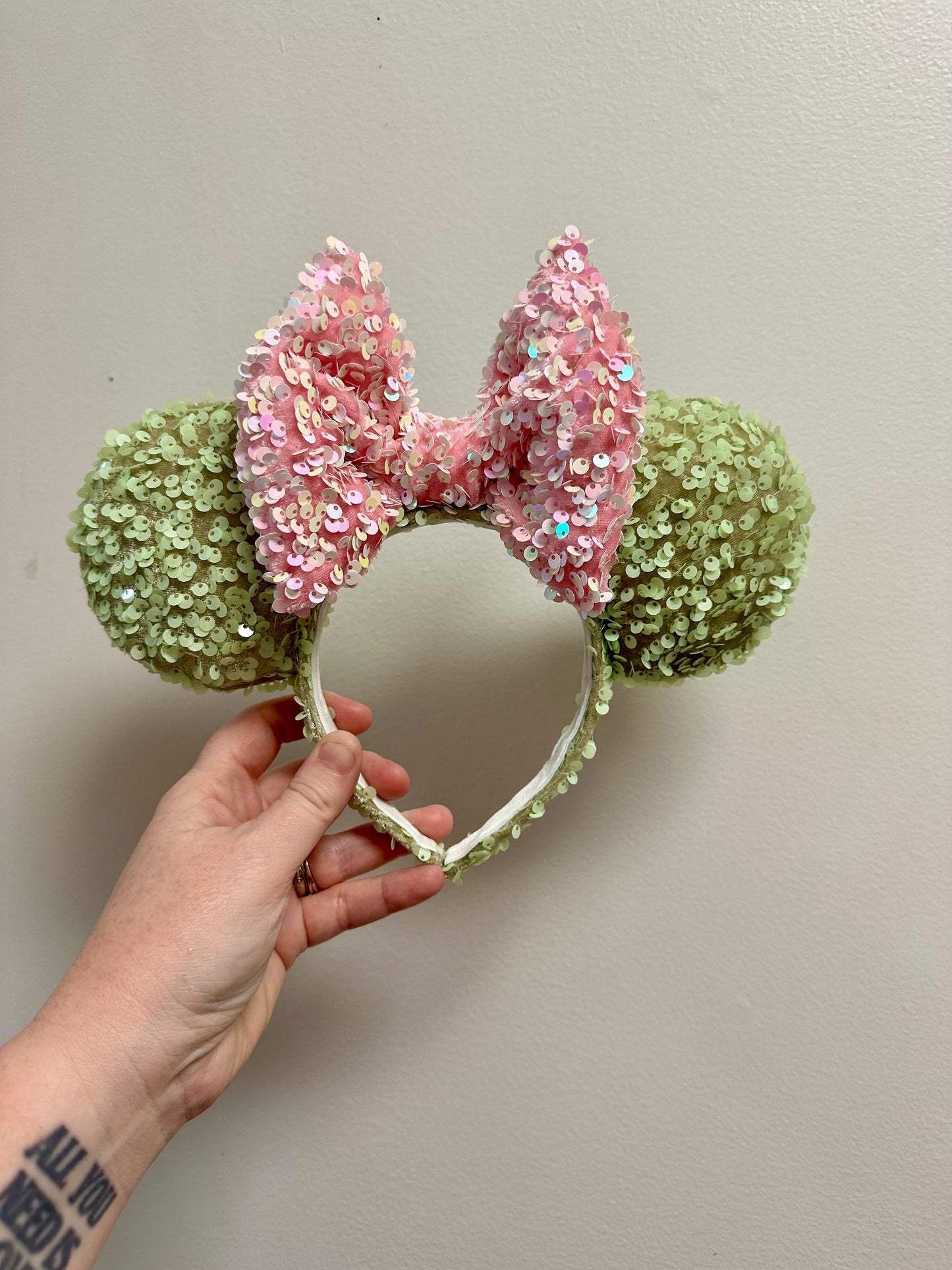 Pistachio Sequin Ears