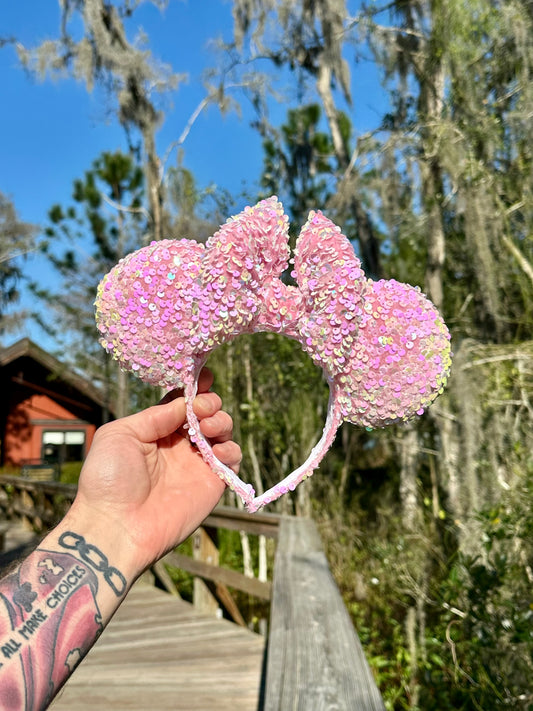 Baby Pink Sequin Ears