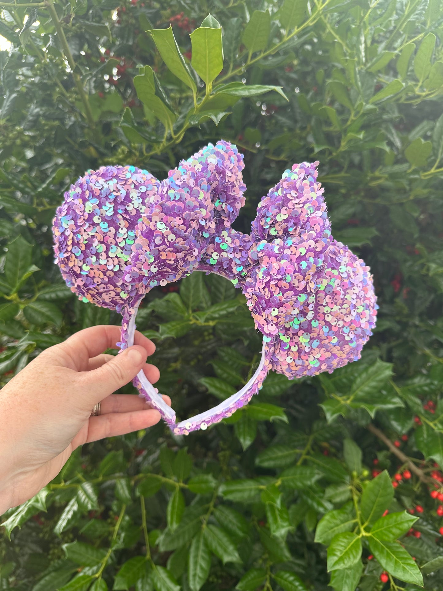 Purple/Pink Sequin Ears