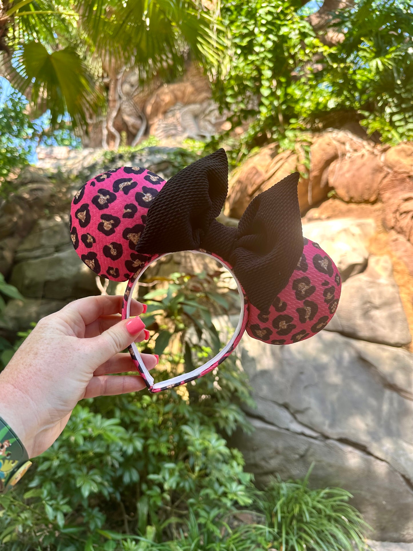 Pink Leopard Ears