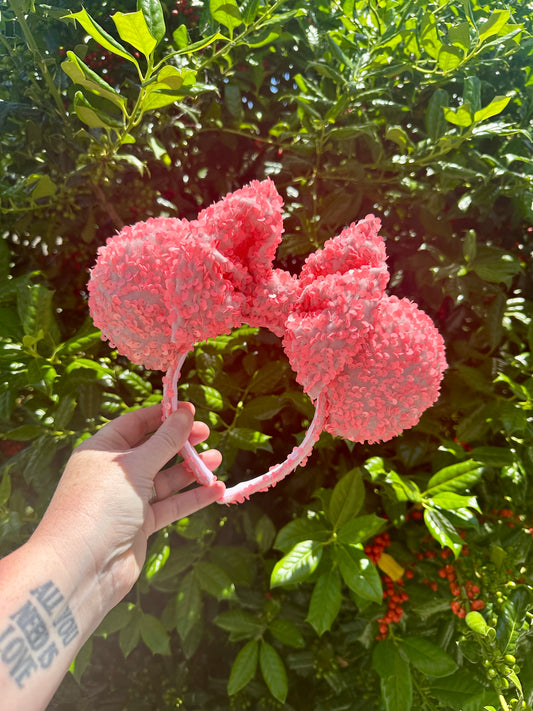 Coral Sequin Ears