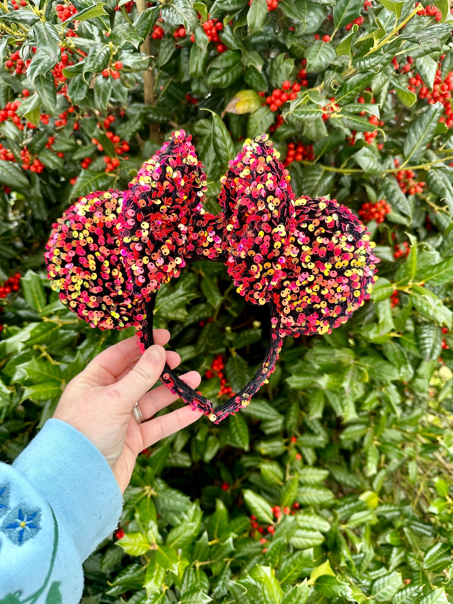 Candy Apple Sequin Ears