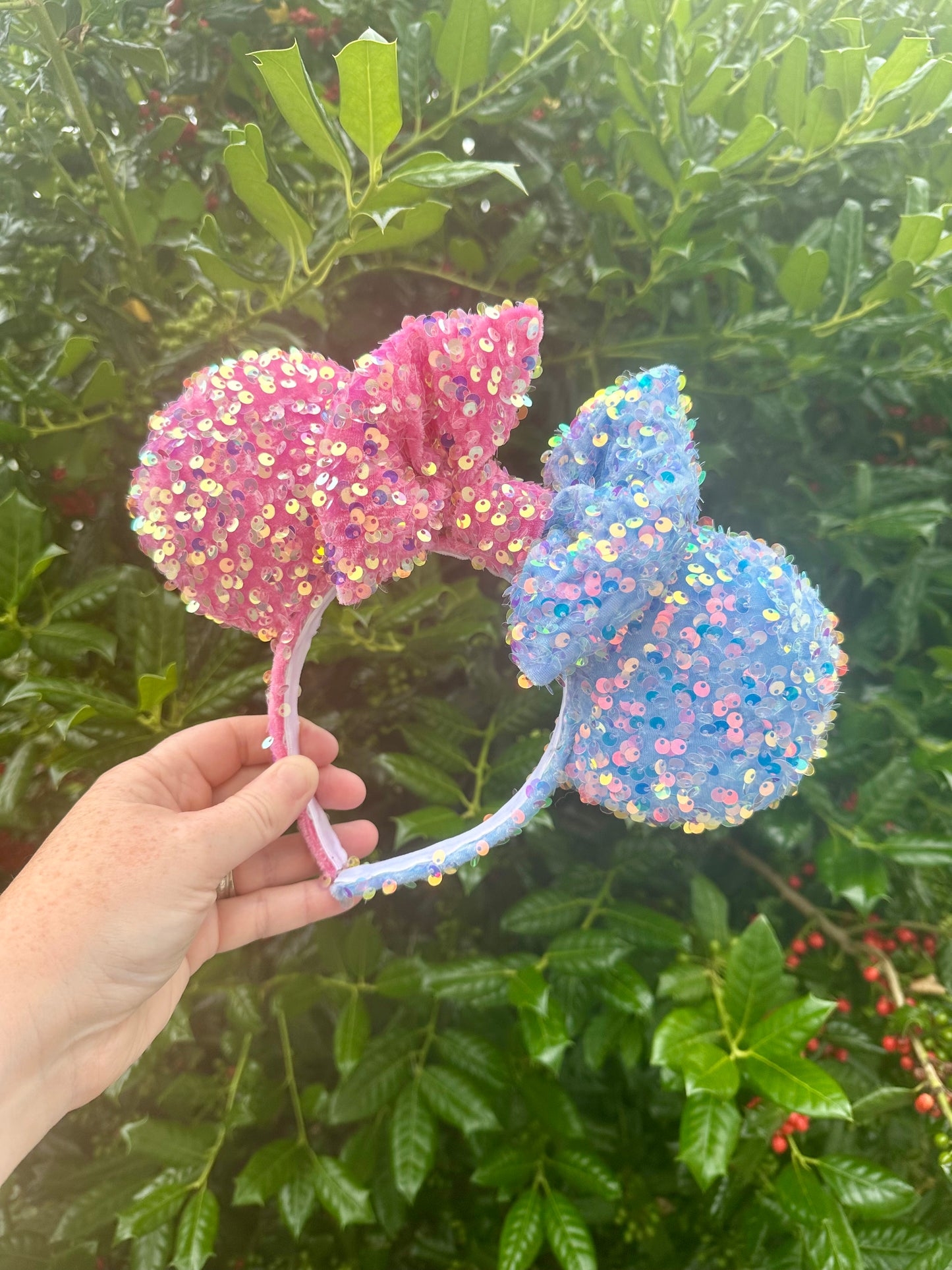 Sleeping Pink/Blue Sequin Ears