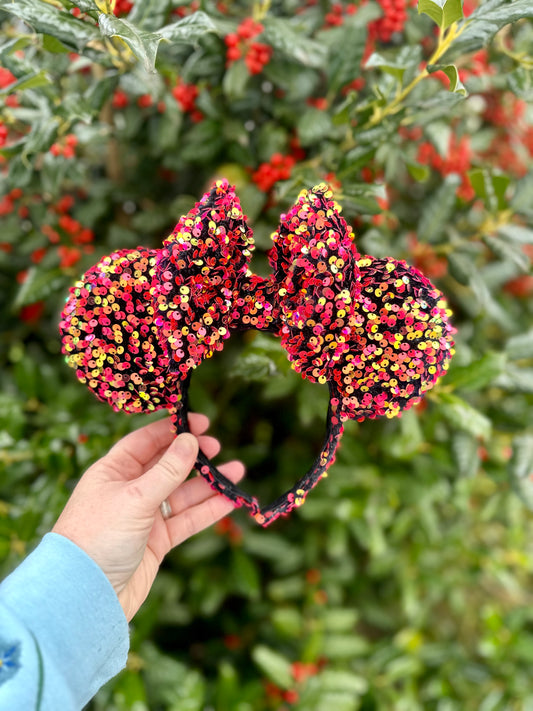 Candy Apple Sequin Ears