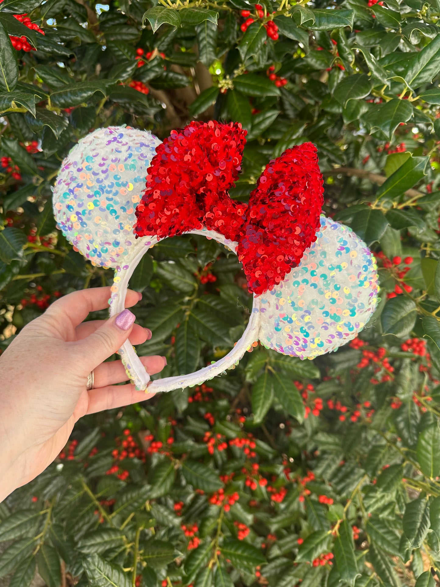 Polar Peppermint Sequin Ears