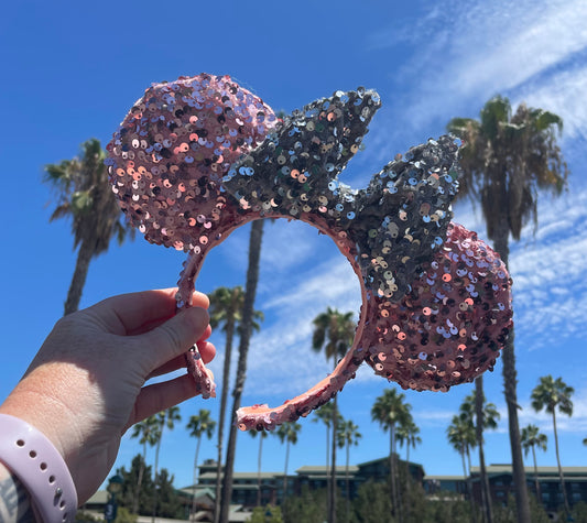 Blush & Grey Sequin Ears