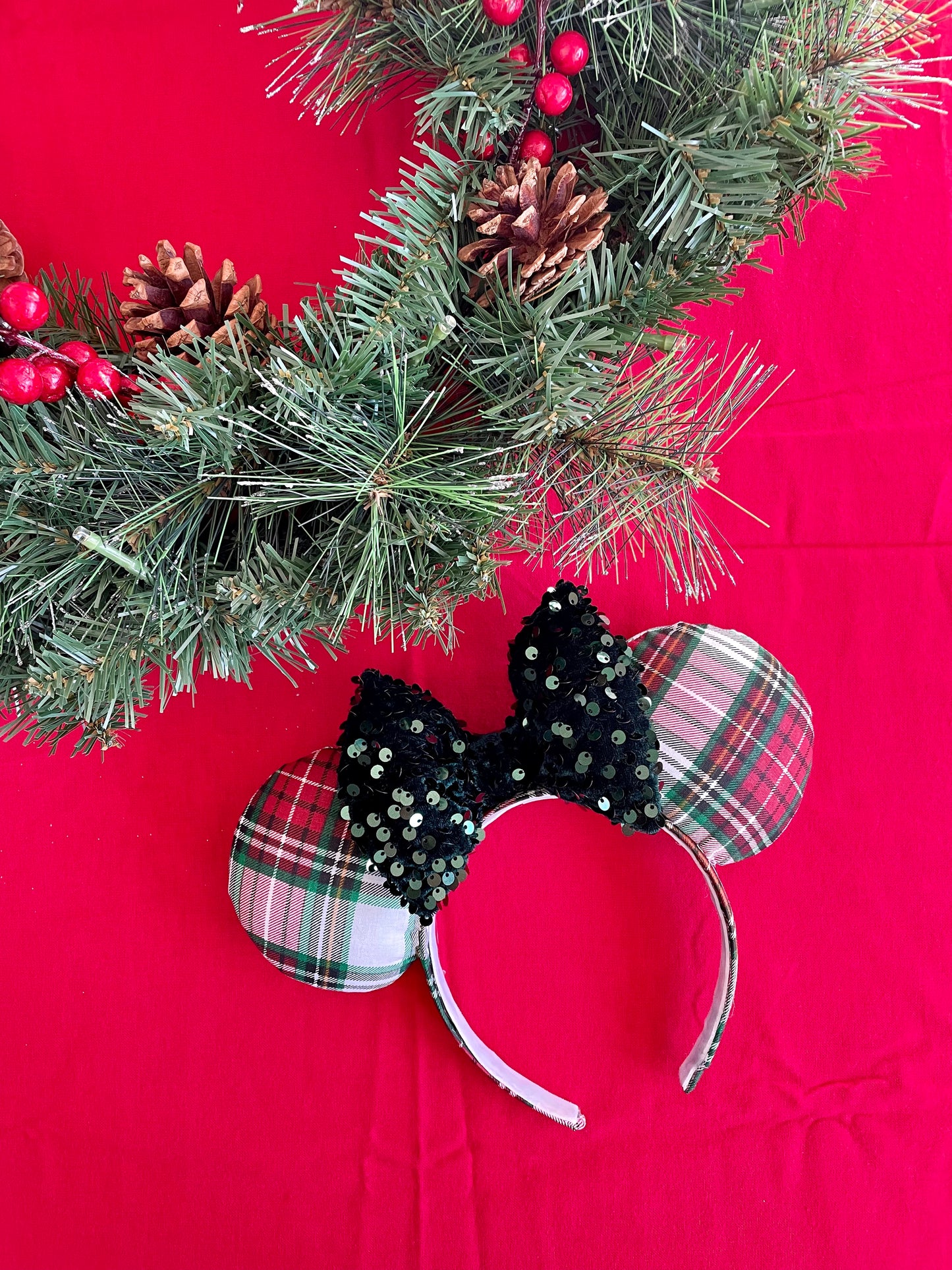 Christmas Plaid Ears