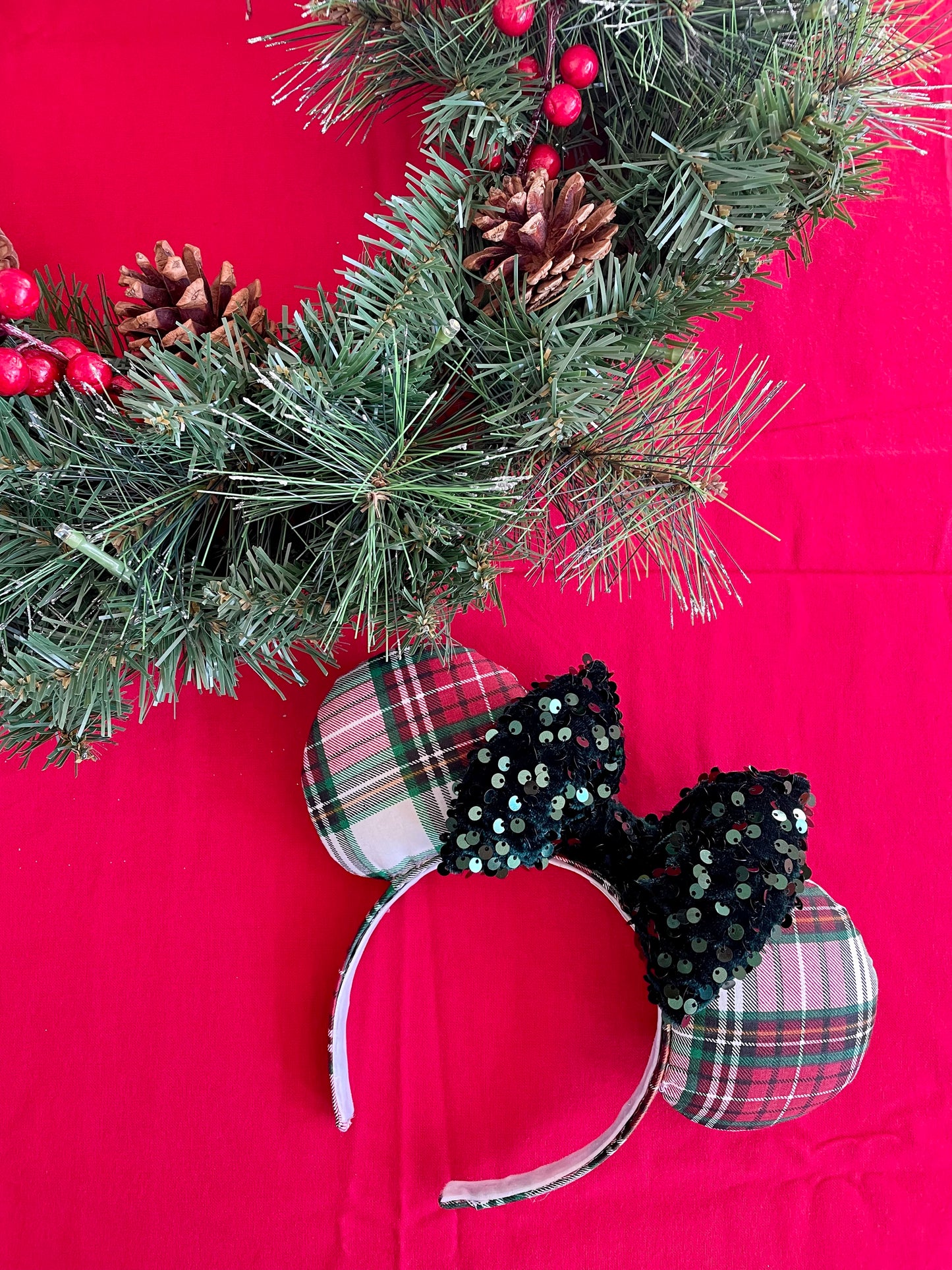 Christmas Plaid Ears