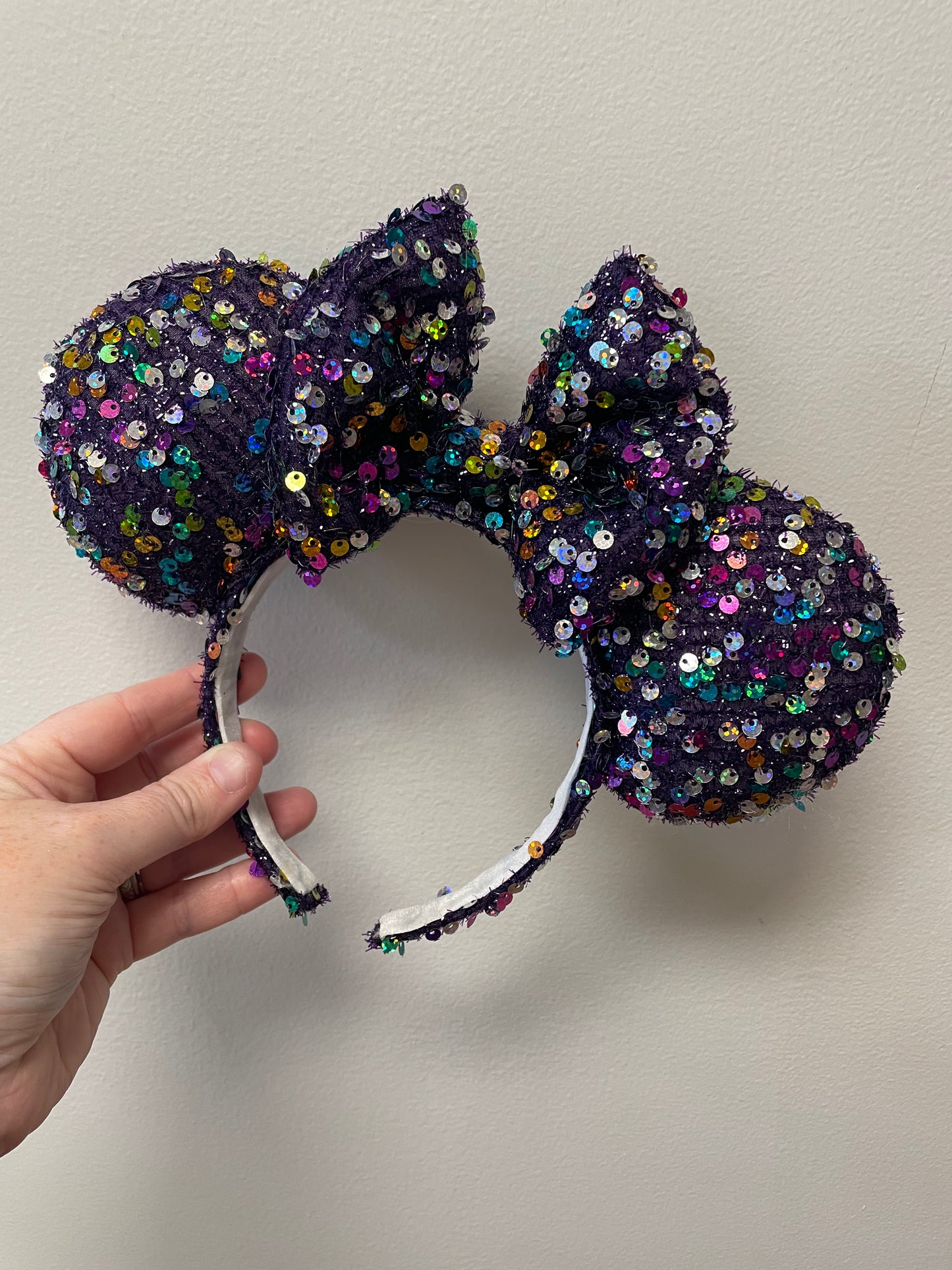 Violet Sparkle Sequin Ears