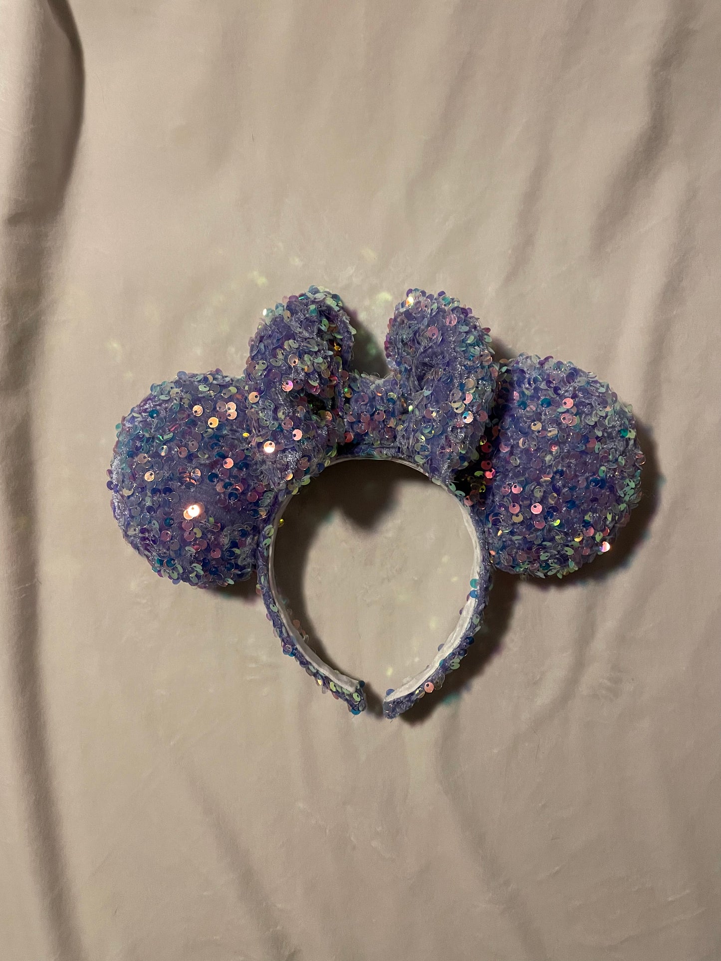 Iridescent Lilac Sequin Ears
